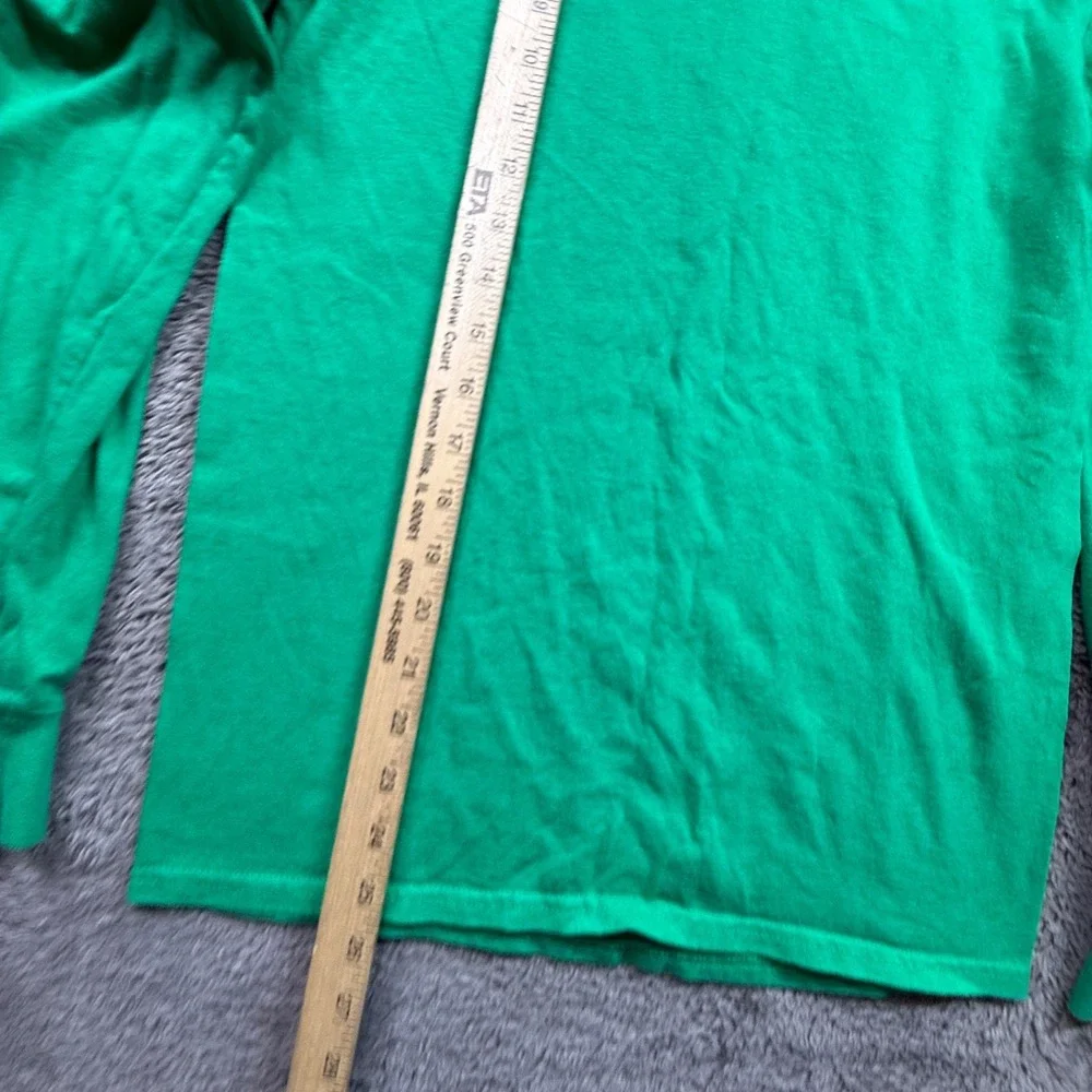 Trader Joe's Crew Employee Work Shirt NWOT Crew Neck Long Sleeve Uni S Green